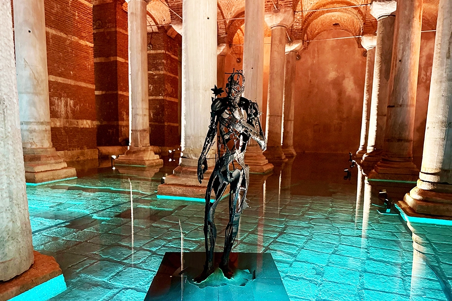 Basilica Cistern interior columns